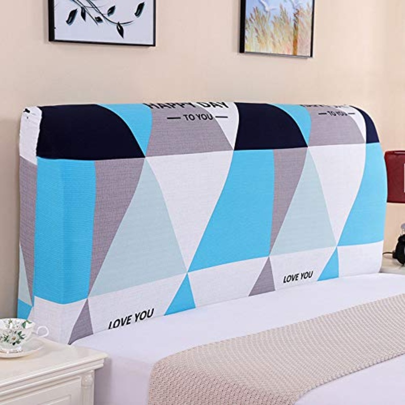 Copri Testata Letto Matrimoniale Elastica, Fodera Elastica Protezione Peluche Testata Addensare Elastico All-inclusive Coperchio Europeo Soft Cover Lavabile,D-200 * 75CM