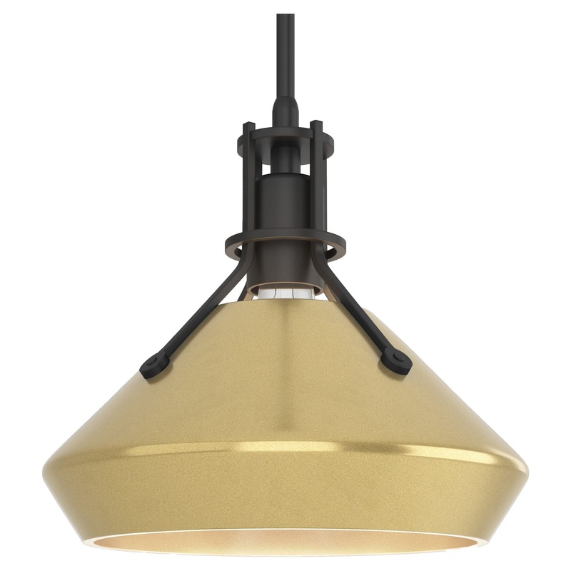 Henry Pendant with Chamfer Black Modern Brass