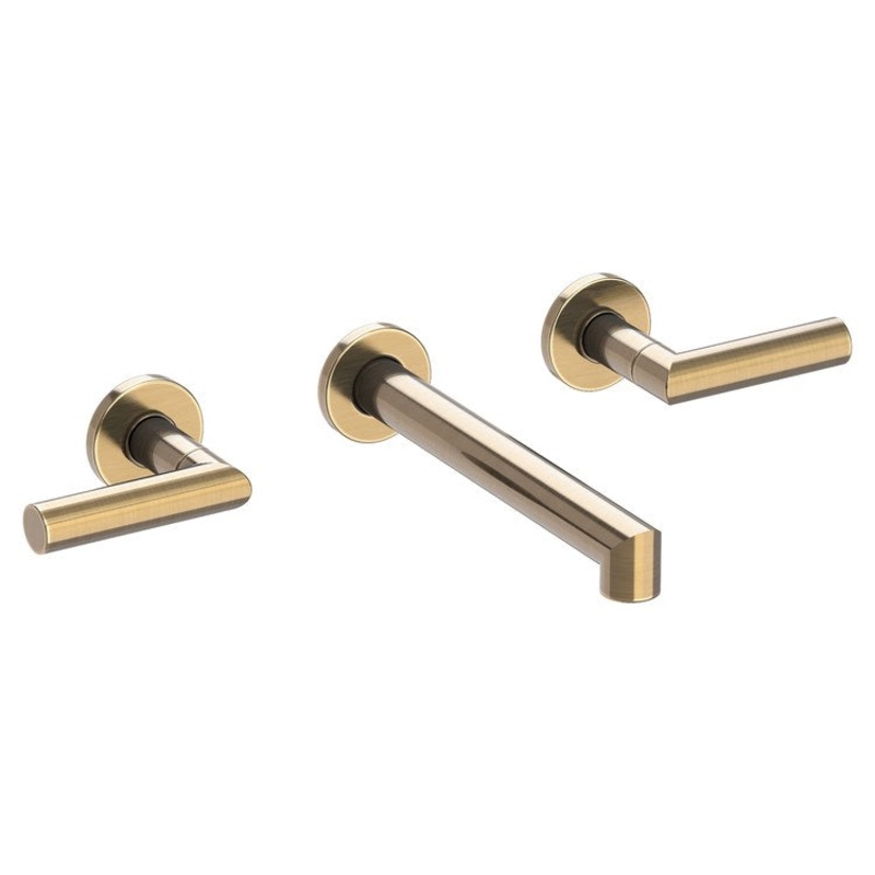 Kirsi Two Handle Wall-Mount Bathroom Faucet – Antique Brass