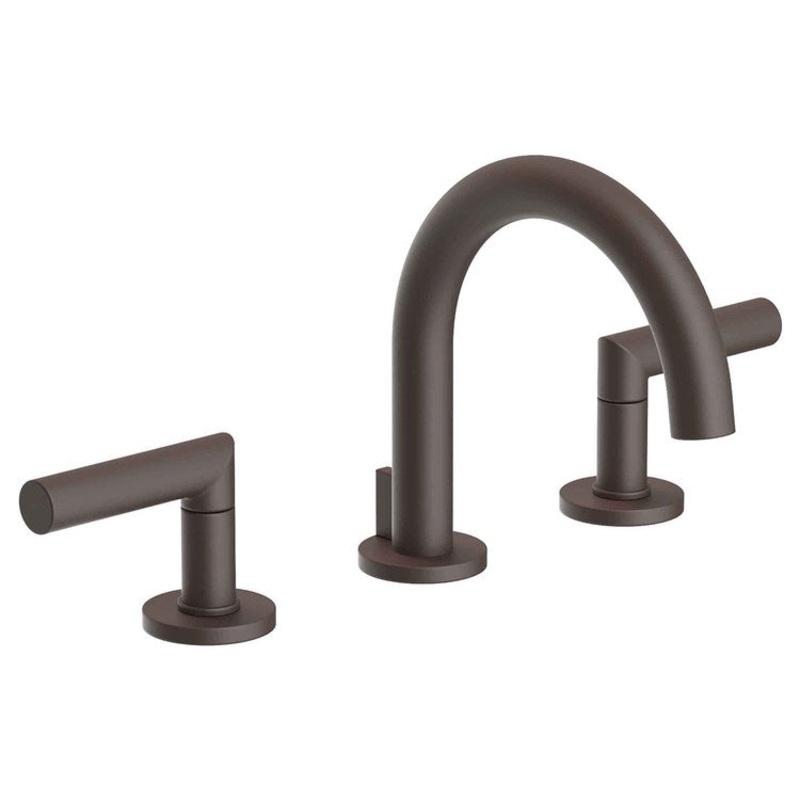 Lavatory Faucet Pavani Widespread 8 to 20 Inch Spread 2 Lever ADA Oil Rubbed Bronze 1.2 Gallons per Minute Brass Spout Height 3-1/8 Inch