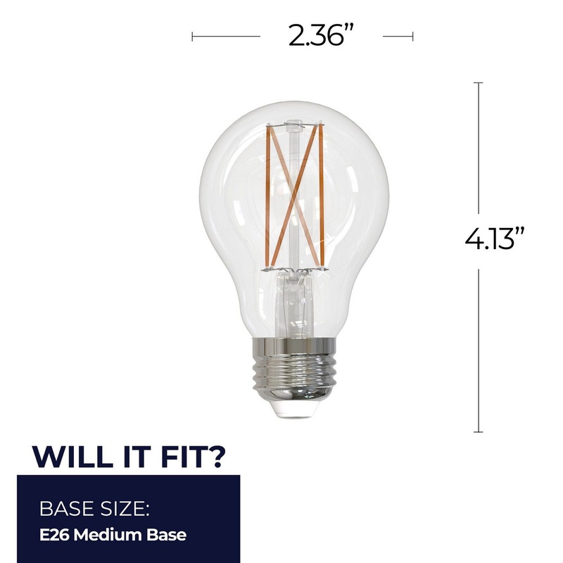 14 Watt A19 Clear, 1500  Lumens, E26 base, 120 Volt Light Bulb by Bulbrite