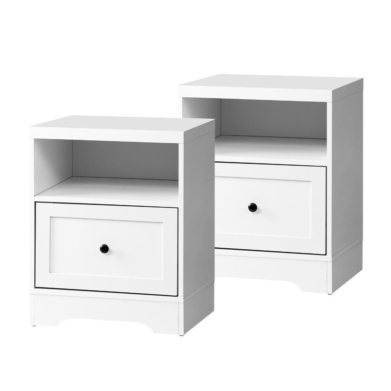 2PCS Bedside Tables Hamptons Furniture