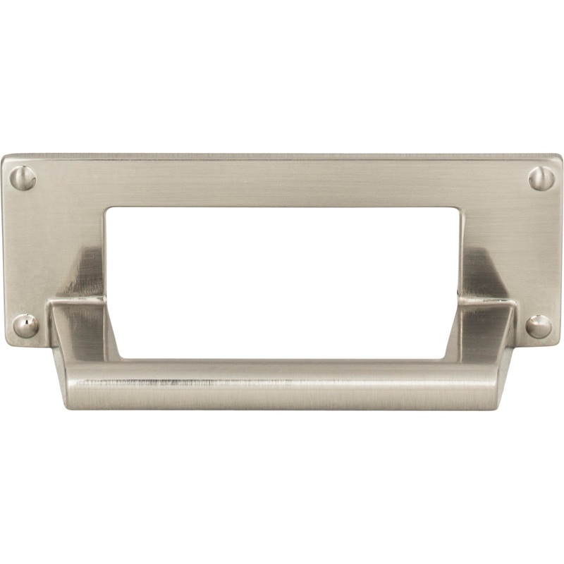 Atlas Homewares Bradbury Cup Pull 3 Inch (c-c) Brushed Nickel