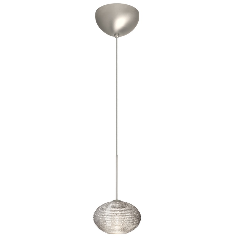 Besa 1XC-5612GL-SN Lasso One Light Pendant Satin Nickel