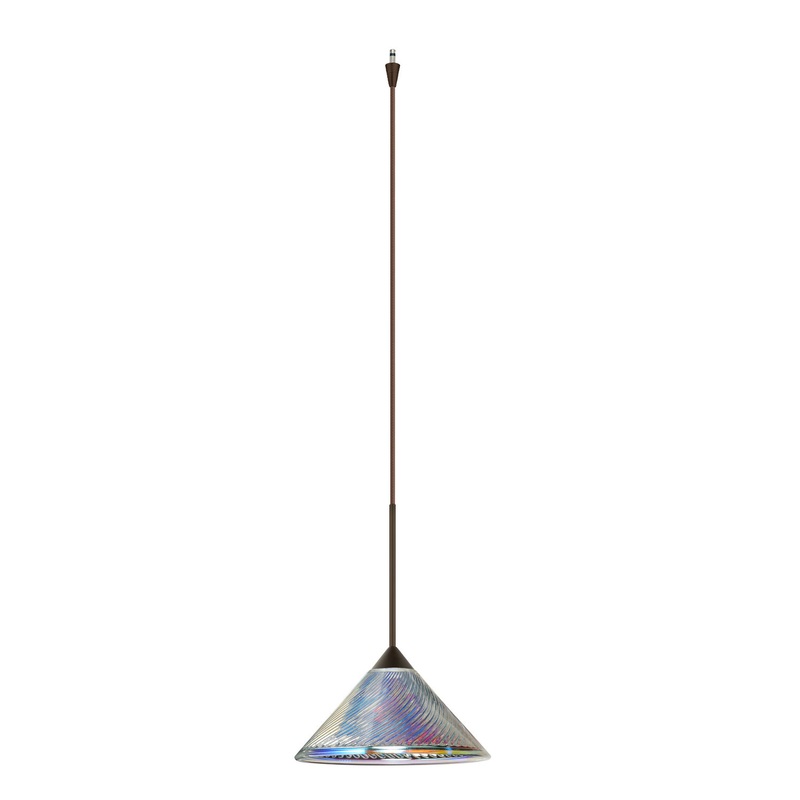 Besa XP-550493-BR Kona One Light Pendant Bronze