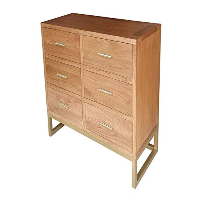 BigBuy Home S0111564-Com, Legno di Mindi, Multicolore, 90 x 100 x 45 cm