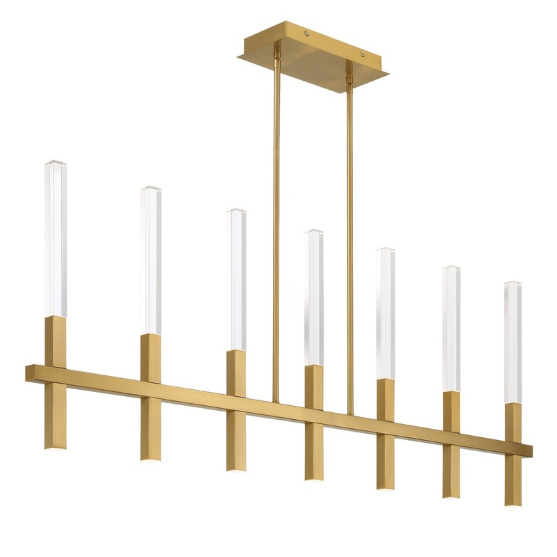 LED Chandelier from the Benicio Collection in Gold Finish by Eurofase