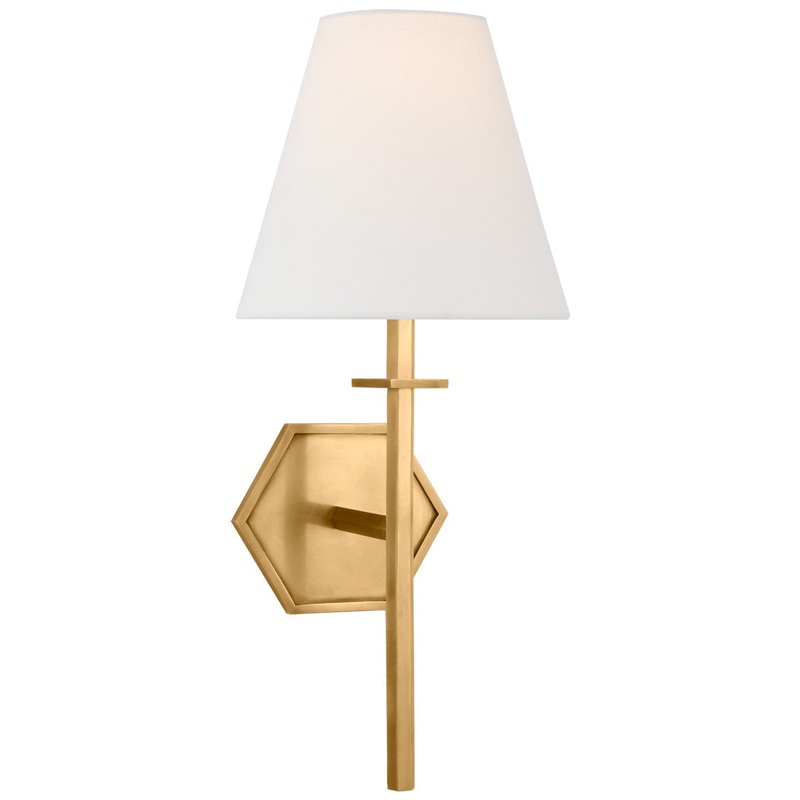 LED Wall Sconce from the Olivier Collection in Hand-Rubbed Antique Brass Finish by Visual Comfort Signature