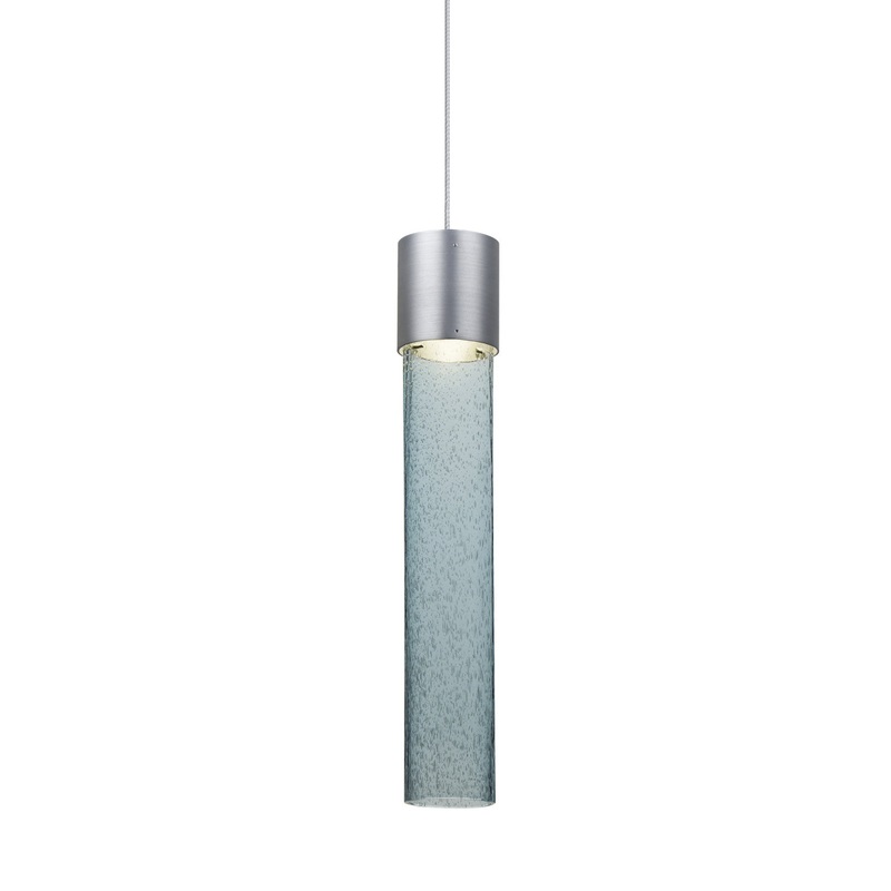One Light Pendant from the Wanda Collection in Satin Nickel Finish by Besa