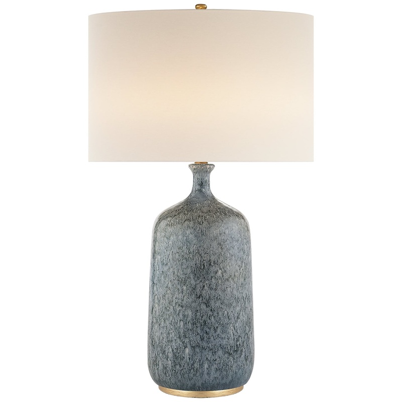 One Light Table Lamp from the Culloden Table Collection in Blue Lagoon Finish by Visual Comfort Signature