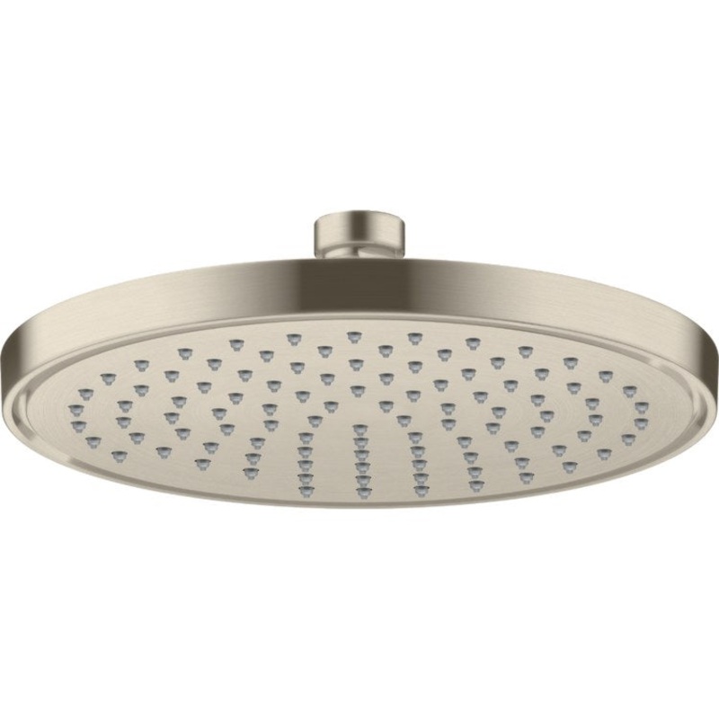 Showerhead ShowerSolutions 1 Function Brushed Nickel 8-5/8 Inch 1.5 Gallons per Minute Rain
