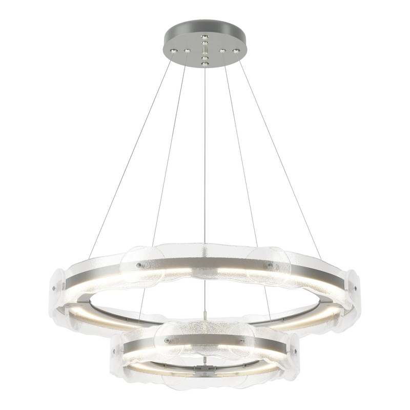 Solstice LED Tiered Pendant Vintage Platinum
