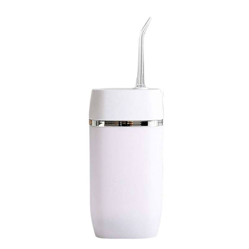 Teeth Water Flosser Rechargeable Cordless Cleaner – Travel Oral Irrigator White