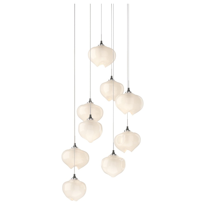 Ume 9-Light Pendant Natural Iron