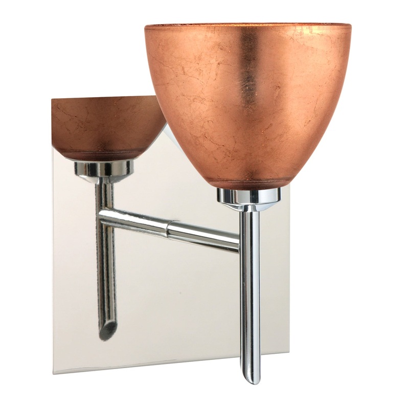 Besa 1SW-1758CF-CR-SQ Divi One Light Wall Sconce Chrome
