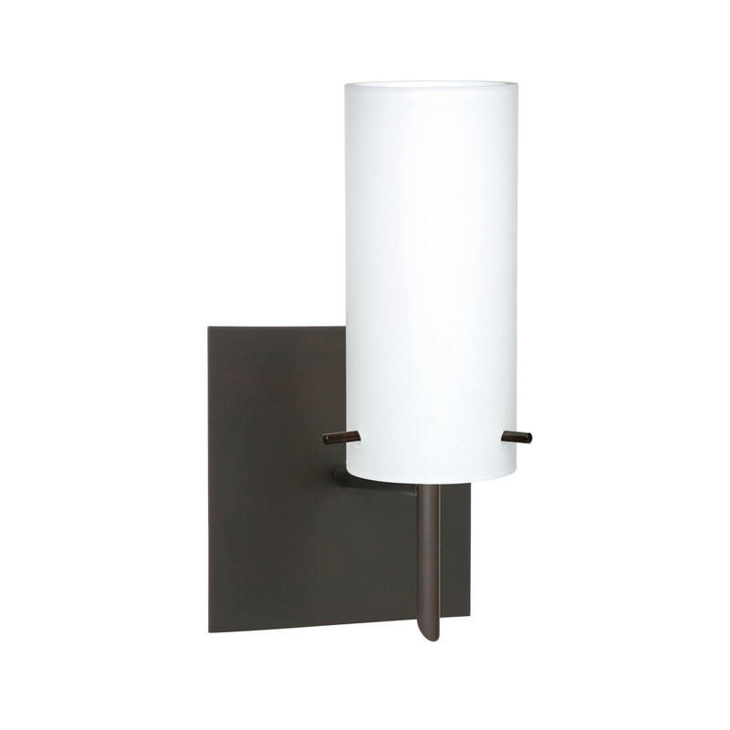 Besa 1SW-440307-BR-SQ Copa One Light Wall Sconce Bronze