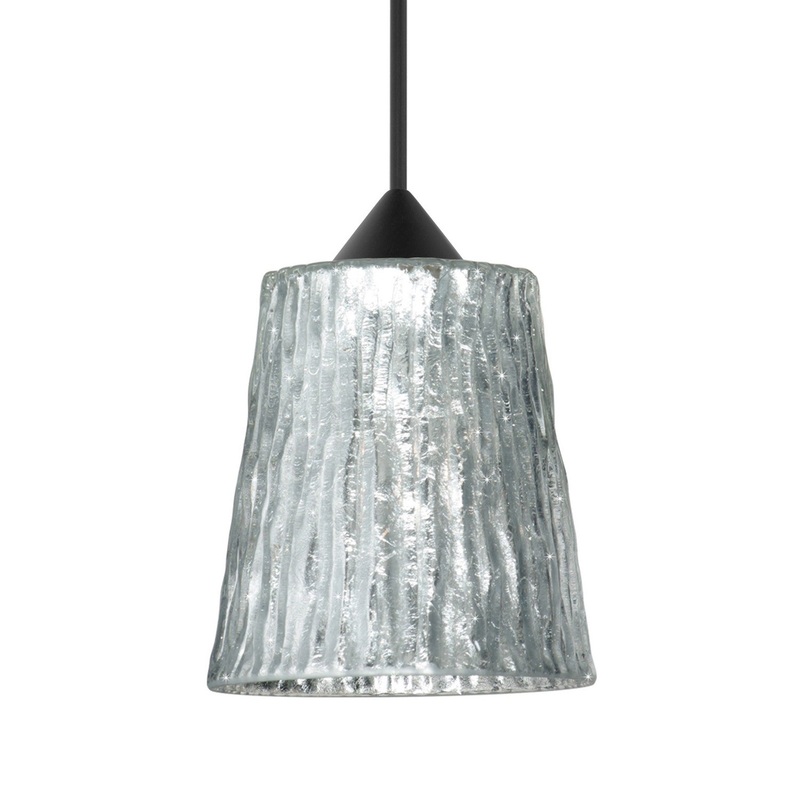 Besa 1XT-5125SF-BK Besa Nico 4 Pendant One Light Pendant Black