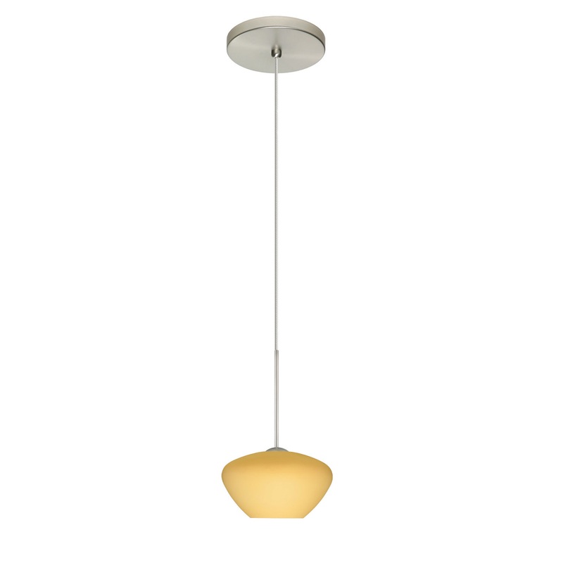 Besa 1XT-5410VM-LED-SN Peri One Light Pendant Satin Nickel