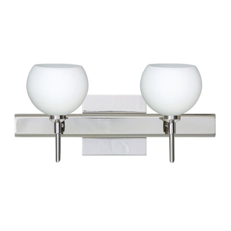 Besa 2SW-565807-CR-SQ Palla Two Light Wall Sconce Chrome (Discontinued)