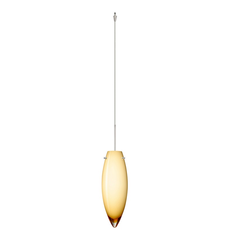 Besa XP-4096VG-SN Juliette One Light Pendant Satin Nickel (Discontinued)