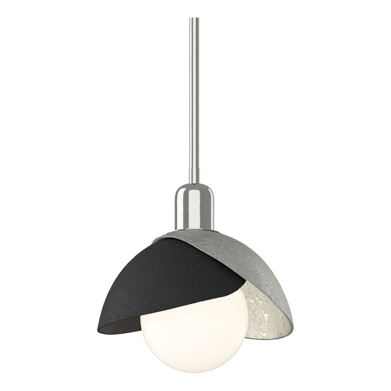 Brooklyn Double Shade Mini Pendant Sterling Black