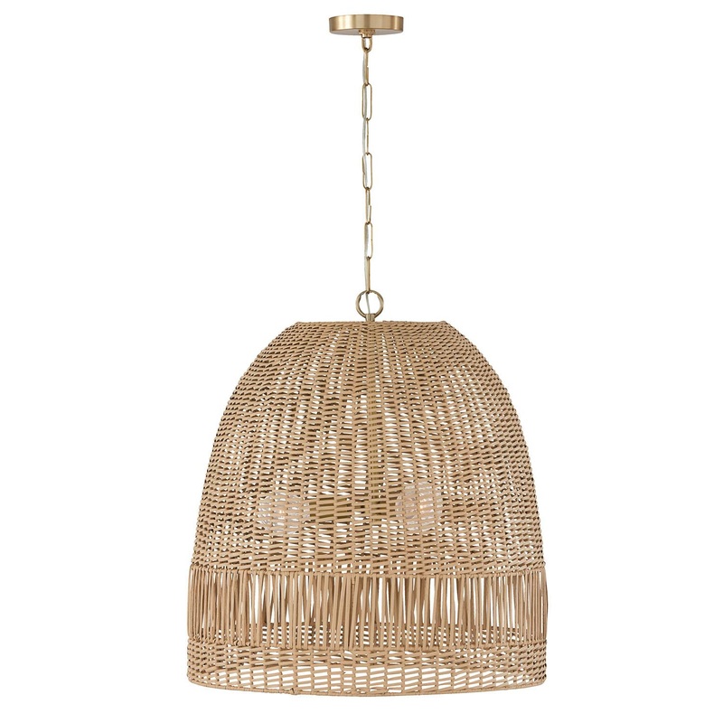 Capital Lighting 347533MA Naomi 3 Light Pendant Matte Brass