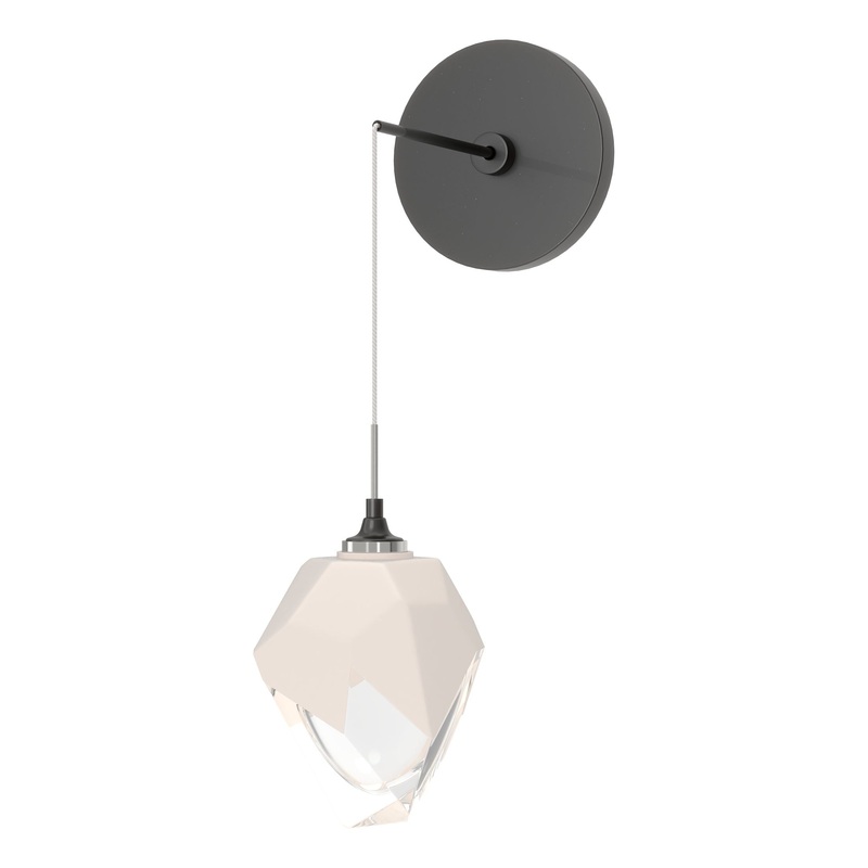 Chrysalis Small Low Voltage Sconce Ink White Crystal (WP)