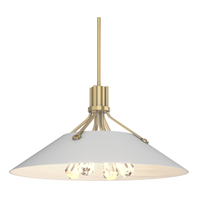 Henry Pendant Modern Brass White