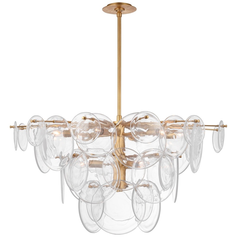 Nine Light Chandelier from the Loire Collection in Gild Finish by Visual Comfort Signature