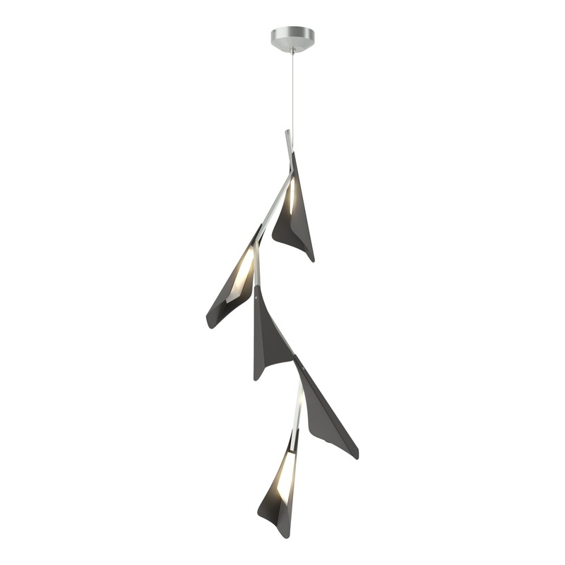 Plume 5-Light LED Pendant Vintage Platinum Black