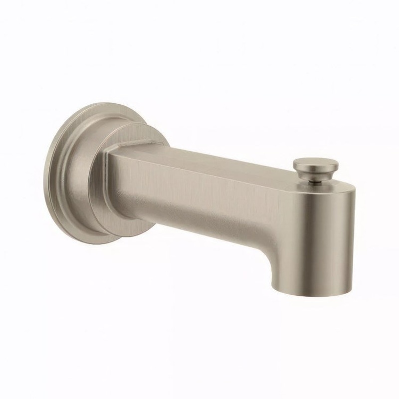 Tub Spout Greenfield Pull Up Brushed Nickel 7-3/8 Inch Metal