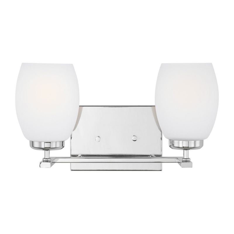 Two Light Wall / Bath from the Catlin Collection in Chrome Finish by Generation Lighting