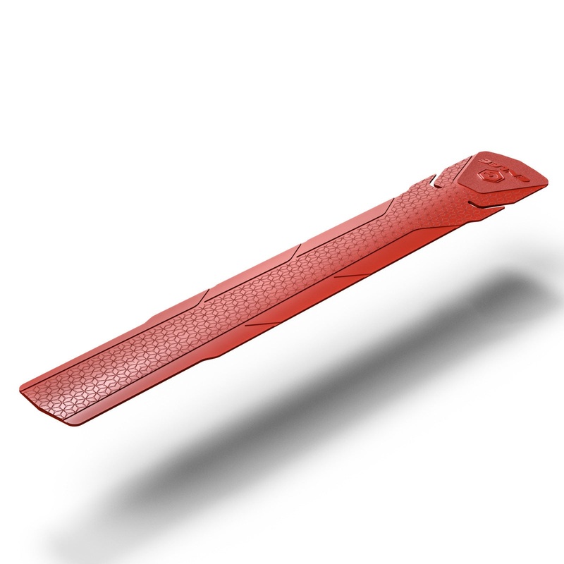 2 Pcs Red Durable Bicycle Frame Down Tube Protector Sticker  – Anti-Scratch Guard for MTB & Road Bikes