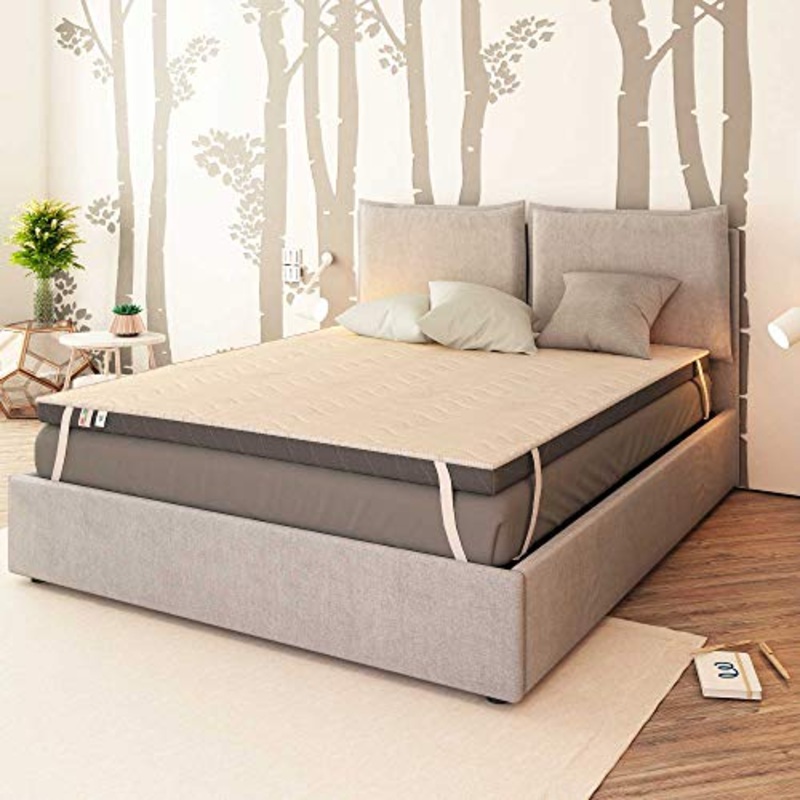Baldiflex Emporio Correttore Materasso in Memory Foam Topper 160×180 cm H 6 cm con Rivestimento Ipoallergenico Traspirante