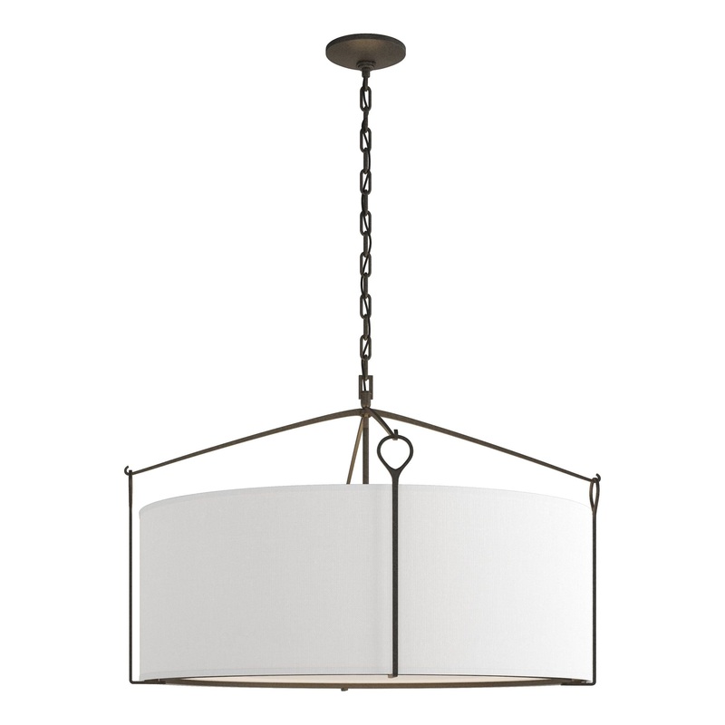 Bow Large Pendant Natural Iron Natural Anna Shade (SF)
