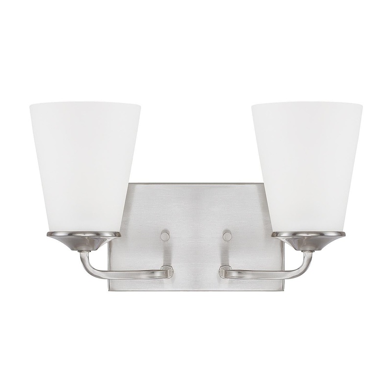 Capital Lighting 114121BN-331 Braylon 2 Light Vanity Brushed Nickel