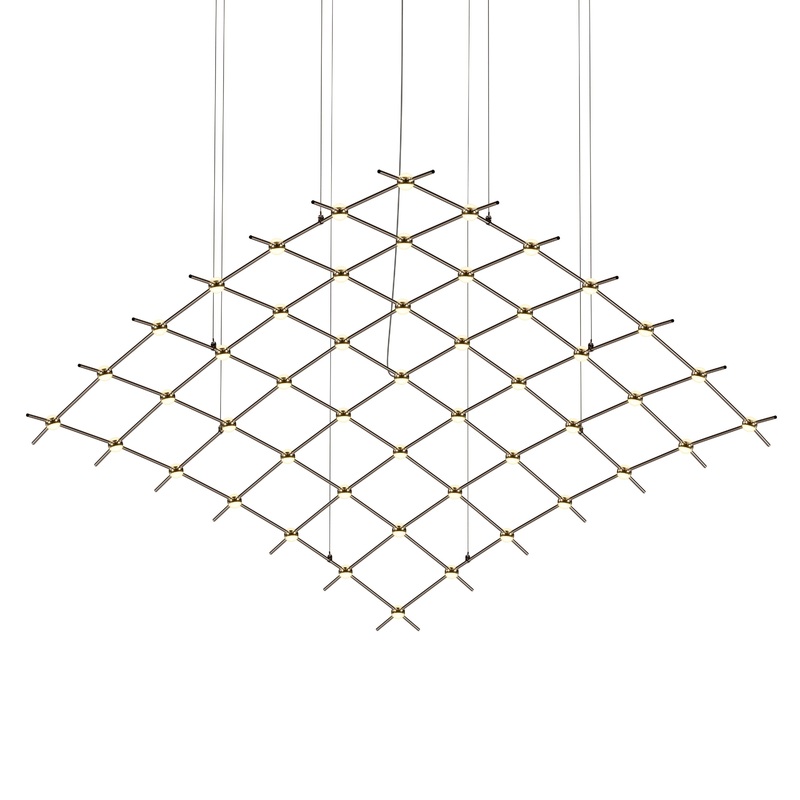 Constellation Aquarius Major Espresso Black with White Optical Acrylic 3000K 10′ Adjustable Cord/Cable