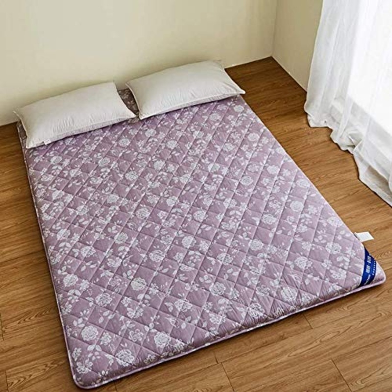 HKX Tappetino coprimaterasso Futon Spine Care, dormitorio Singolo o Matrimoniale [Antracite] -B 150x200cm (59×79 Pollici)