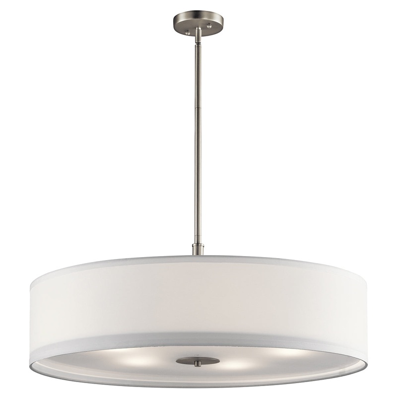Kichler 42196NI Five Light Pendant, Brushed Nickel