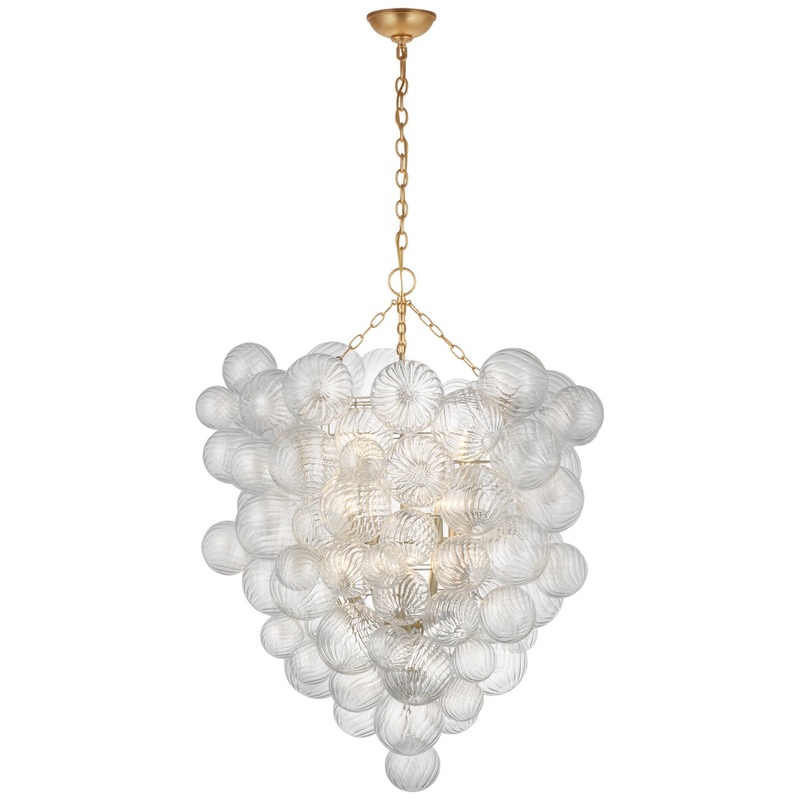 LED Chandelier from the Talia Collection in Gild Finish by Visual Comfort Signature