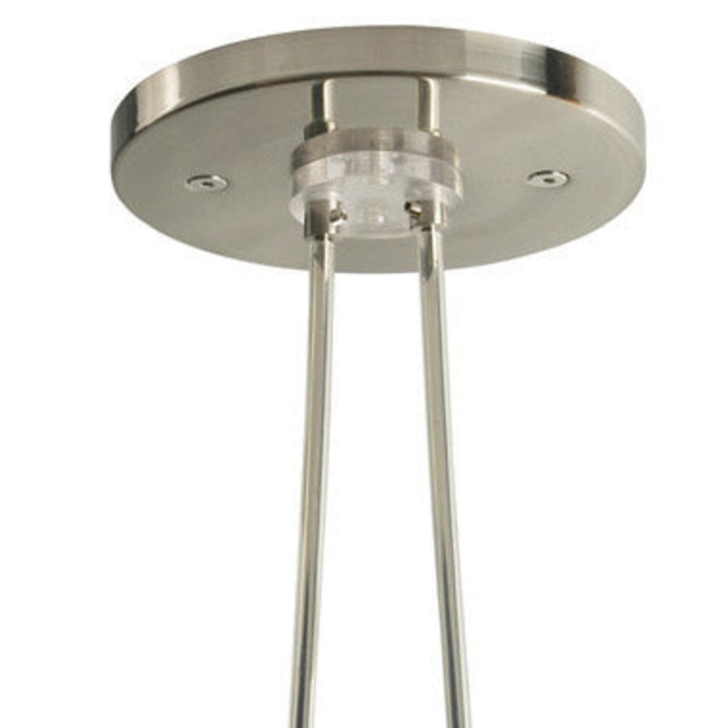 Single Feed Remote Canopy Rigid Connector in Satin Nickel Finish by Stone Lighting
