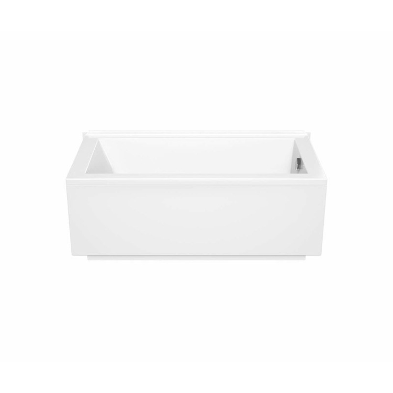 Tub Modulr 60 x 32 Inch Corner Right Less Armrest Left Hand White Acrylic