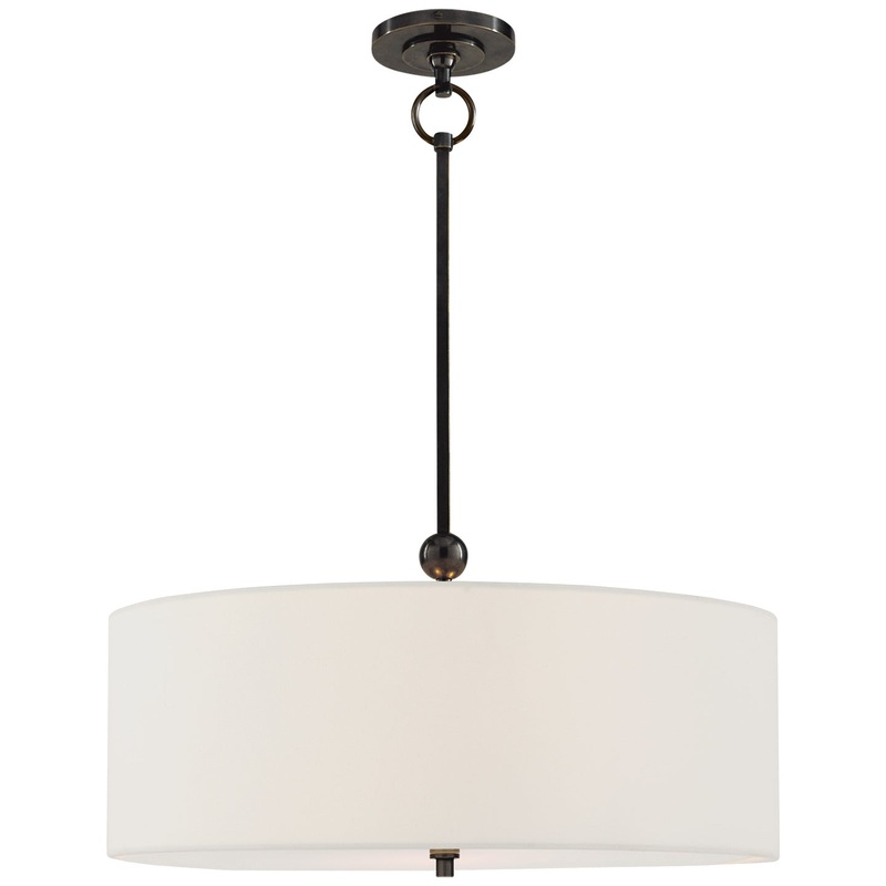 Two Light Hanging Lantern from the Reed Collection in Bronze Finish by Visual Comfort Signature