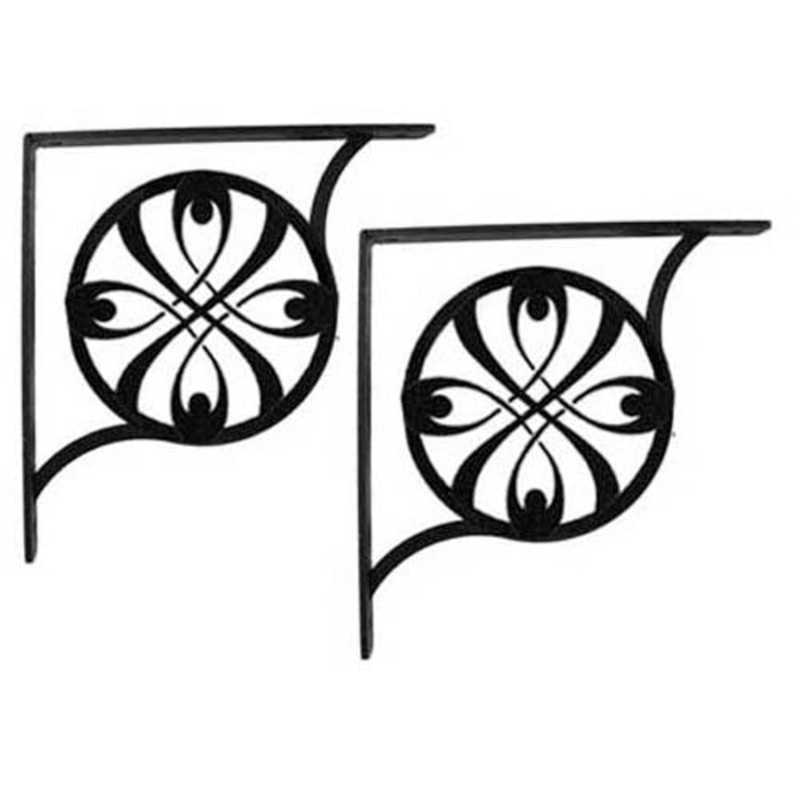 Village Wrought Iron SB-155-L Ribbon Shelf Brackets Large (pair)
