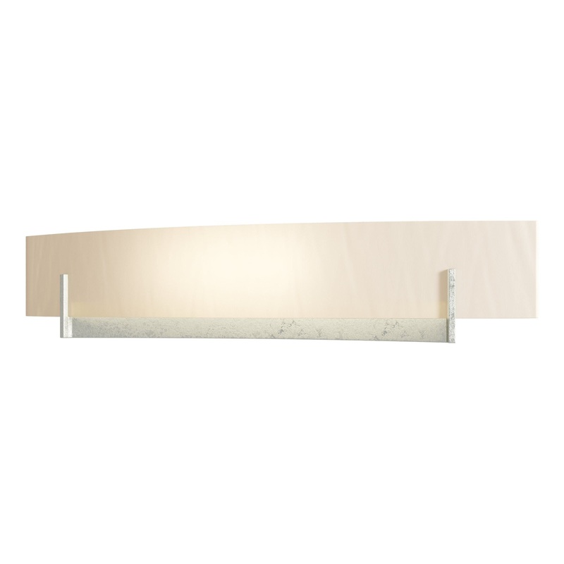 Axis Large Sconce Sterling White Art Glass (BB)