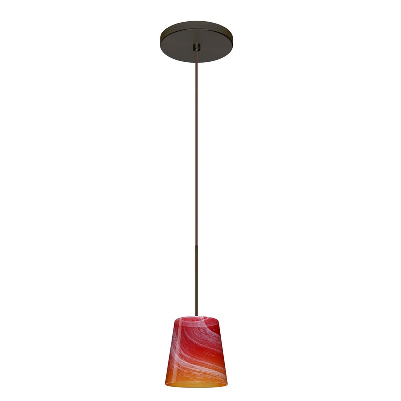 Besa 1XT-5131SL-BR Canto One Light Pendant Bronze (Discontinued)