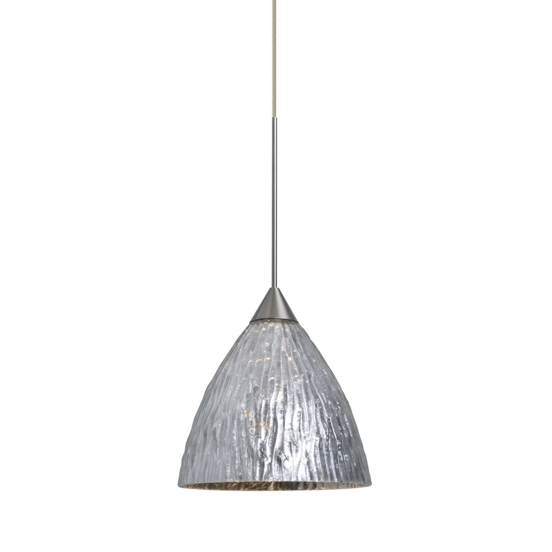 Besa X-EVESS-SN Eve One Light Pendant Satin Nickel