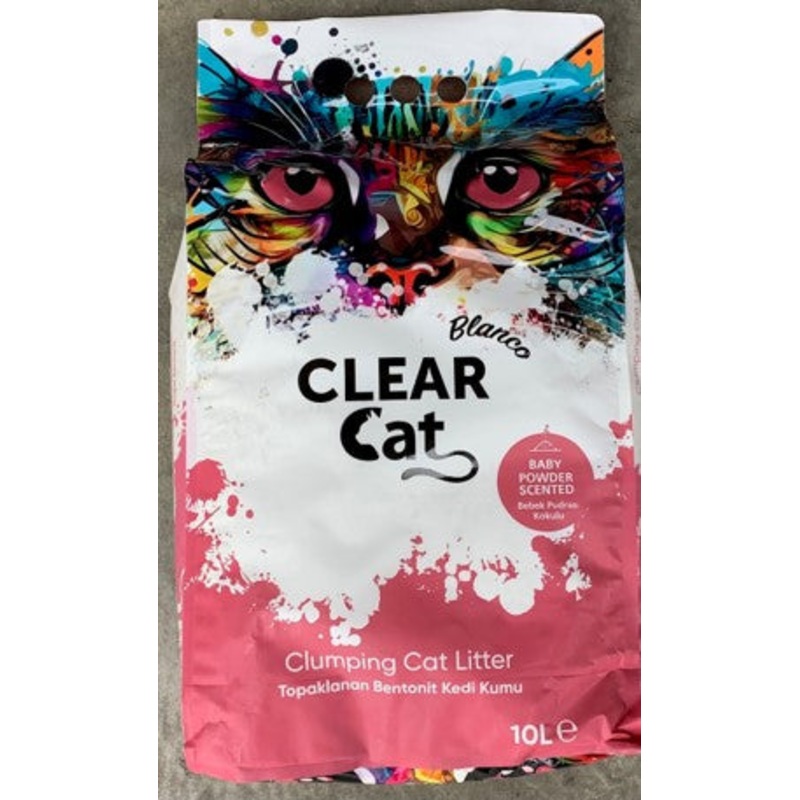 ClearCat Blanco Cat Litter  Baby Powder 10L