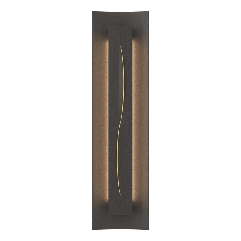 Gallery Sconce Natural Iron Amber Glass (FF)