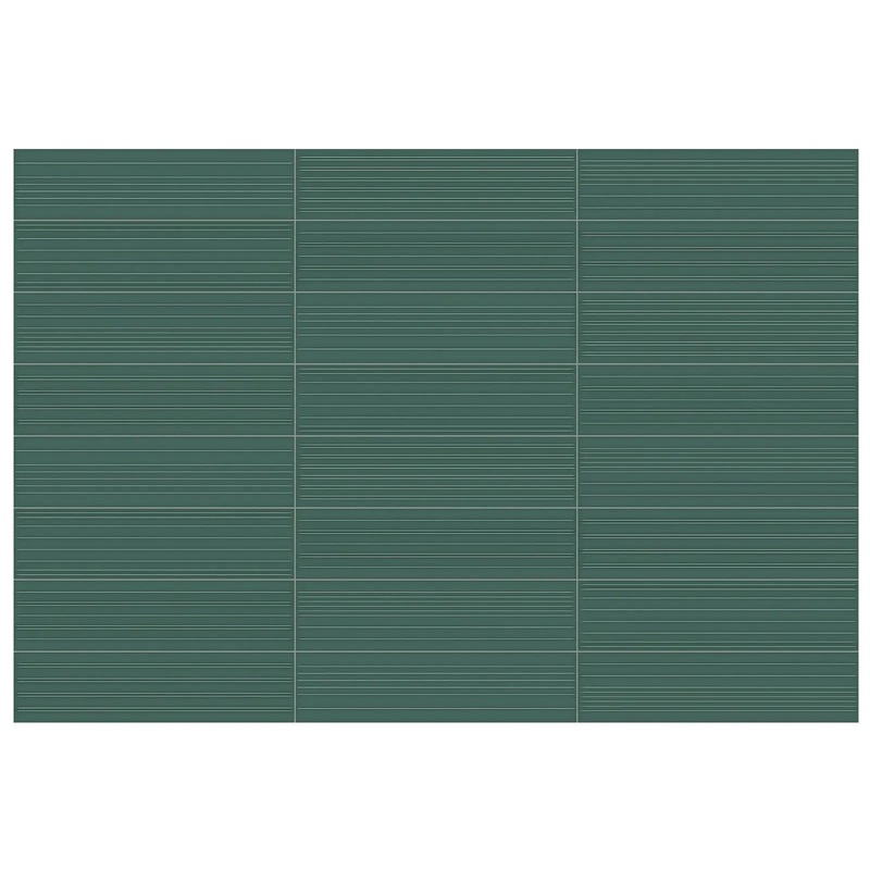 Geometra 3″ x 12″ Divide Emerald Glossy Ceramic Wall Tile 3″ x 12″